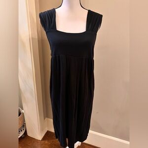 LOFT Classic Black Midi Dress